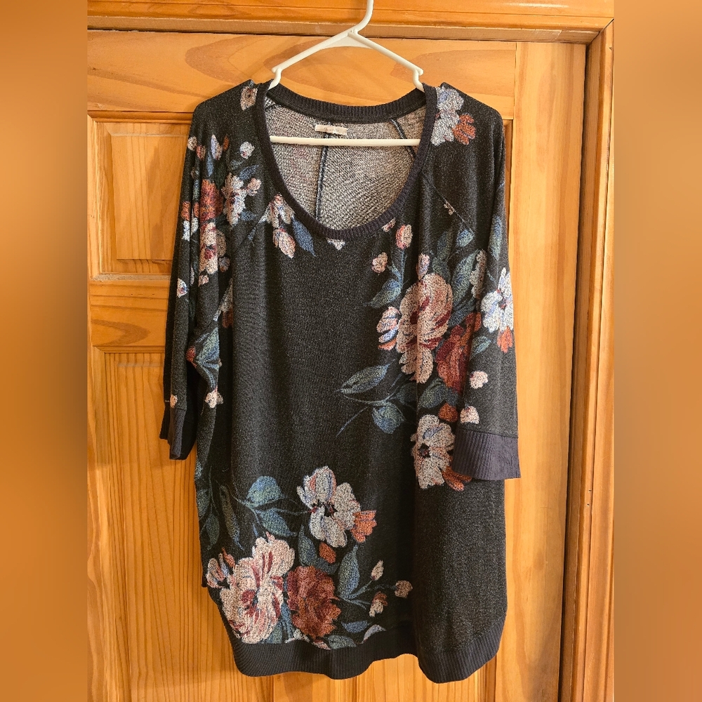 Maurices Charcoal Gray Knit Top